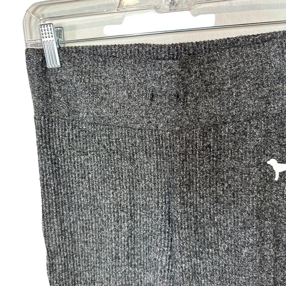 Pink Victorias Secret Pants Womens Lounge Stretch Soft Elastic Waist Gray Small - Picture 4 of 10